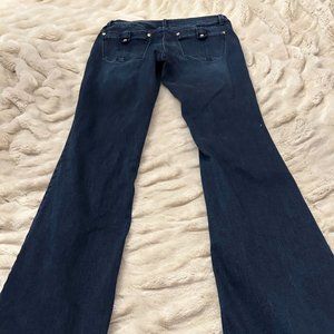 White House Black Market, Skinny Flare Blue Jeans, Size 6